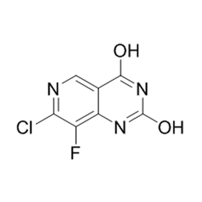 7-chloro-8-fluoropyrido[4,3-d]pyrimidine-2,4-diol