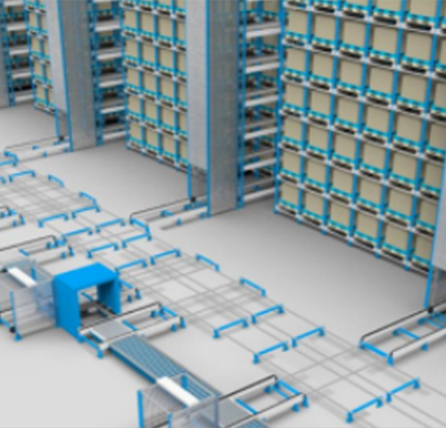 Four item shuttle shelf system