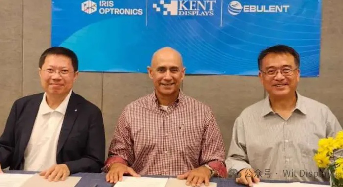 Ebulent Technologies Corporation will set up a Joint Venture with Kent Displays, Inc. and IRIS Optronics