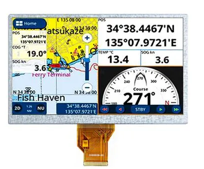 9 inch TN 800*480 resolution 50PIN RGB 1000nits LCD (HCO90TGA0057-97）