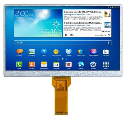 10.1 inch TN 1024*600 resolution 50PIN RGB 400nits LCD(HC101TK40045-A6）