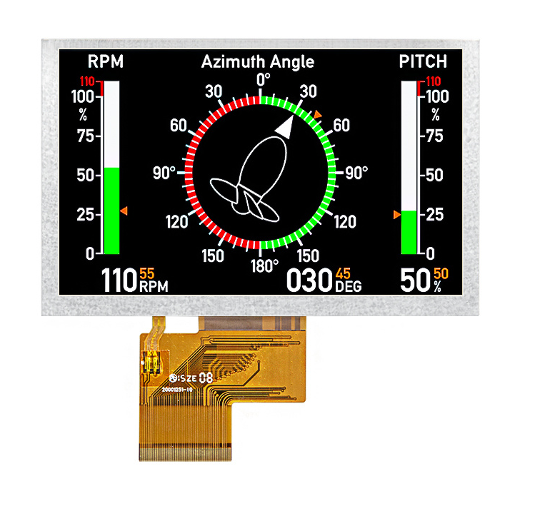 5 inch 800x580 50pin RGB TFT LCD display(HC050TC35028-12)