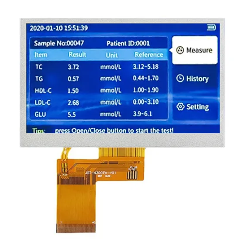 4.3 Inch TFT LCD TN LCD panel 800 x (RGB) × 480 resolution(HC043IG50029-D20)