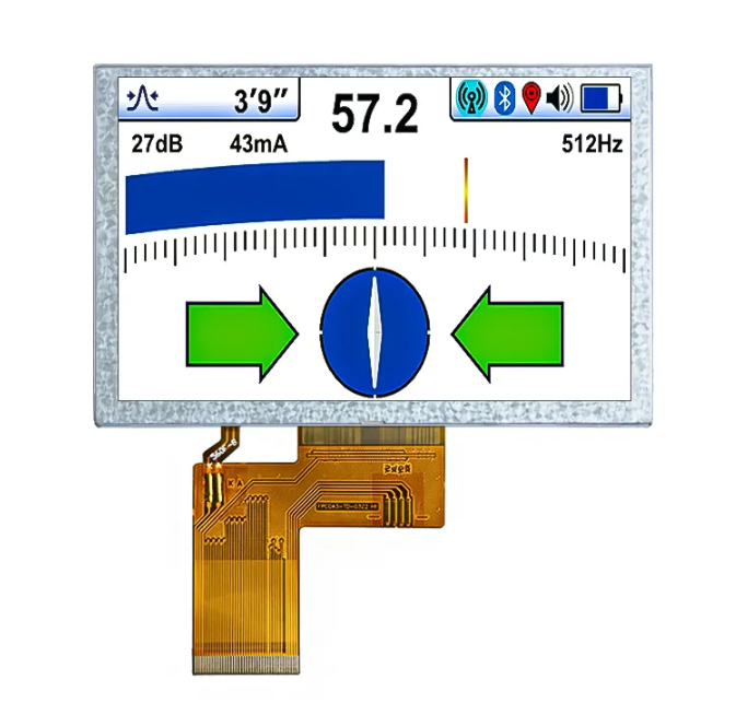 4.3 inch TN 40pin RGB LCD display (HC043TE30029-B03V01)
