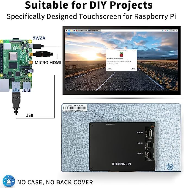 8 inch 800x480 HDMI touch screen(HCTG080V.CP1）